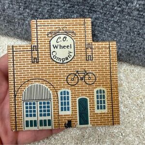 Vintage The Cat's Meow village C.O. Wheel Company Tradesman Series Country Decor
